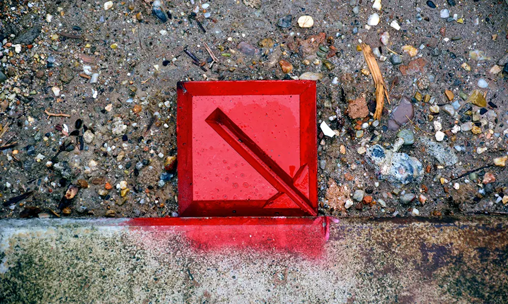 境界標がなくなっている